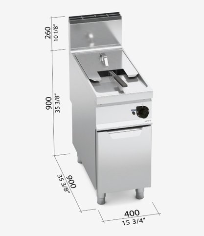 Bertos - Single Tank Fryer